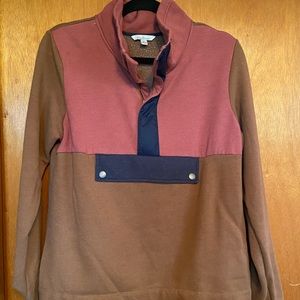 LL Bean Colorblock  Sweatshirt Half Zip